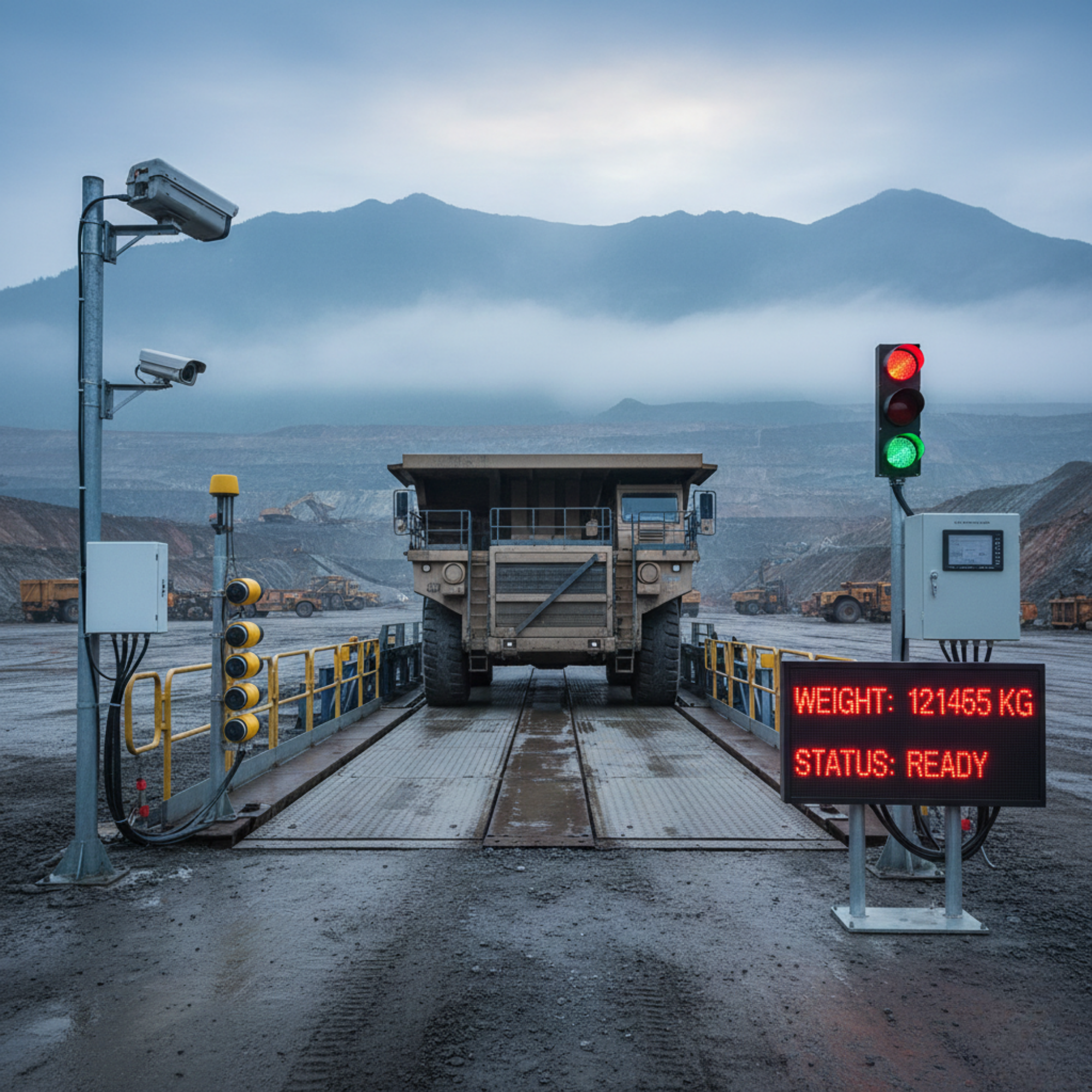Weighbridge in mining site